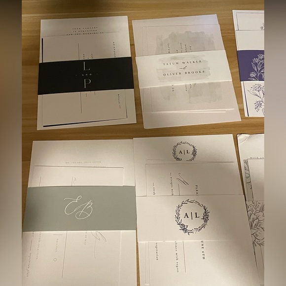 Minted Wedding Invitation Sample Kit with 16 sample invitations - Picture 5 of 8